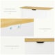 image 6 of HOMCOM 12-Shoe Storage Cabinet 4 Shelves 2 Drawers Tabletop 4 Legs Modern White