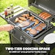 image 4 of Outsunny Gas Burner Barbecue Grill, Garden BBQ Grill with Warming Rack | Black | Black | 99 x 56 x 95 cm