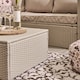image 2 of OHS Tuscany 5 Seater Rattan Garden Sofa Set Patio Table L Shape Settee | Bronze | Natural
