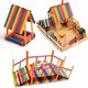 image 4 of Pack of 100 Assorted Colour Wooden Craft Sticks