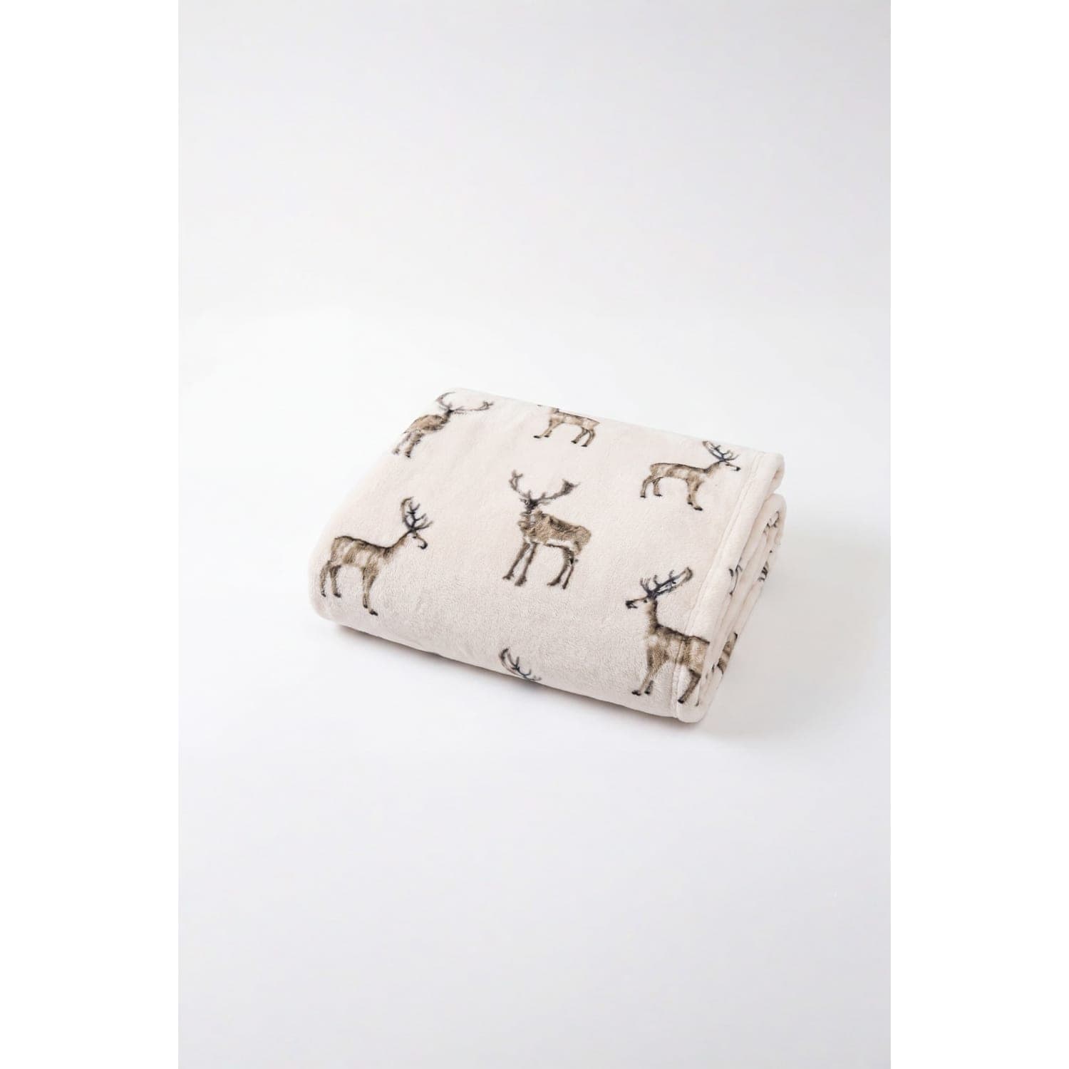 Coco Touch Heavyweight Stag Check Fleece Throw