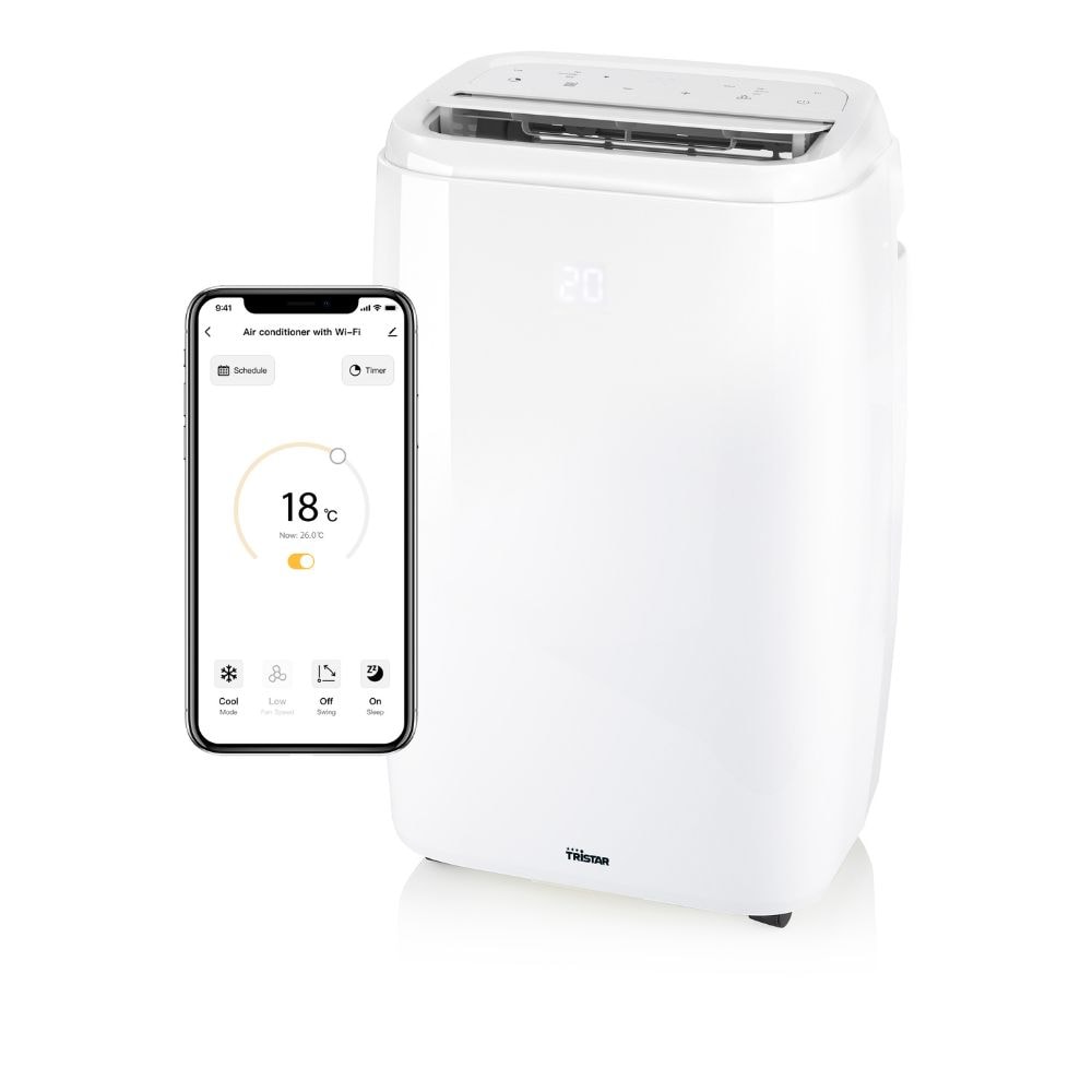 Smart Air Conditioner - 14000 BTU - Energy Class A - Wi-Fi & App Controlled - Tristar AC-5791BS