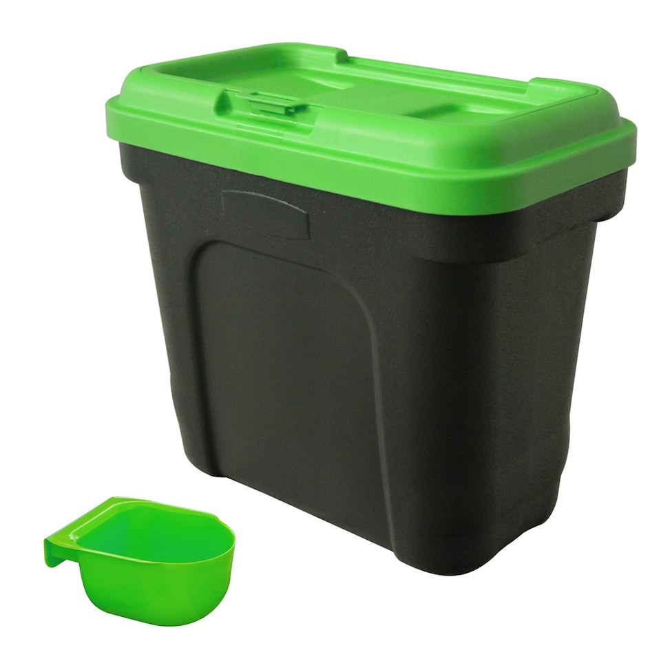 image 1 of KCT 15L Green Pet Food Storage Container | Green | Black