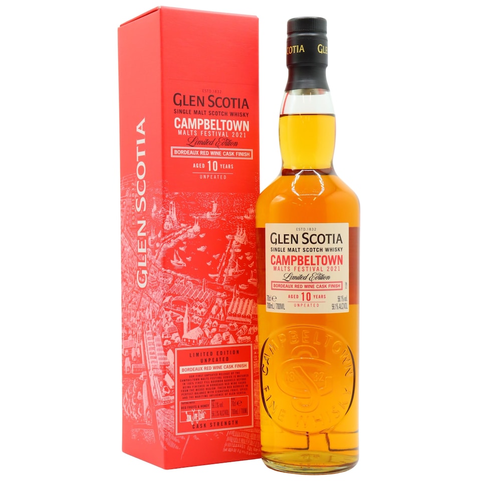 Glen Scotia Campbeltown Malts Festival 2021 Single Malt Scotch 10 year old Whisky