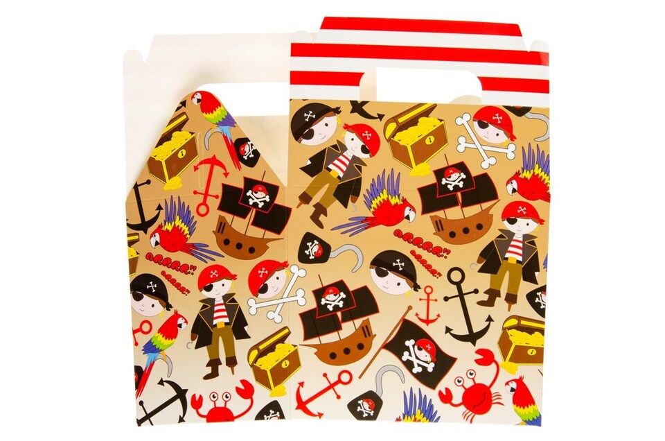 image 1 of Pack of 12 Pirate Party Lunch Boxes
