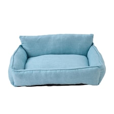 Living and Home Cozy Sofa-Style Pet Bed — Soft, Supportive & Stylish | Blue | One Size