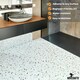 image 7 of NOVECRAFTO Vinyl Floor Tiles Self Adhesive – 18x18in Peel and Stick Large Square Flooring for Kitchen, Bathroom & Living Room – White Grey Terrazzo Effect White | 6.27 sqm