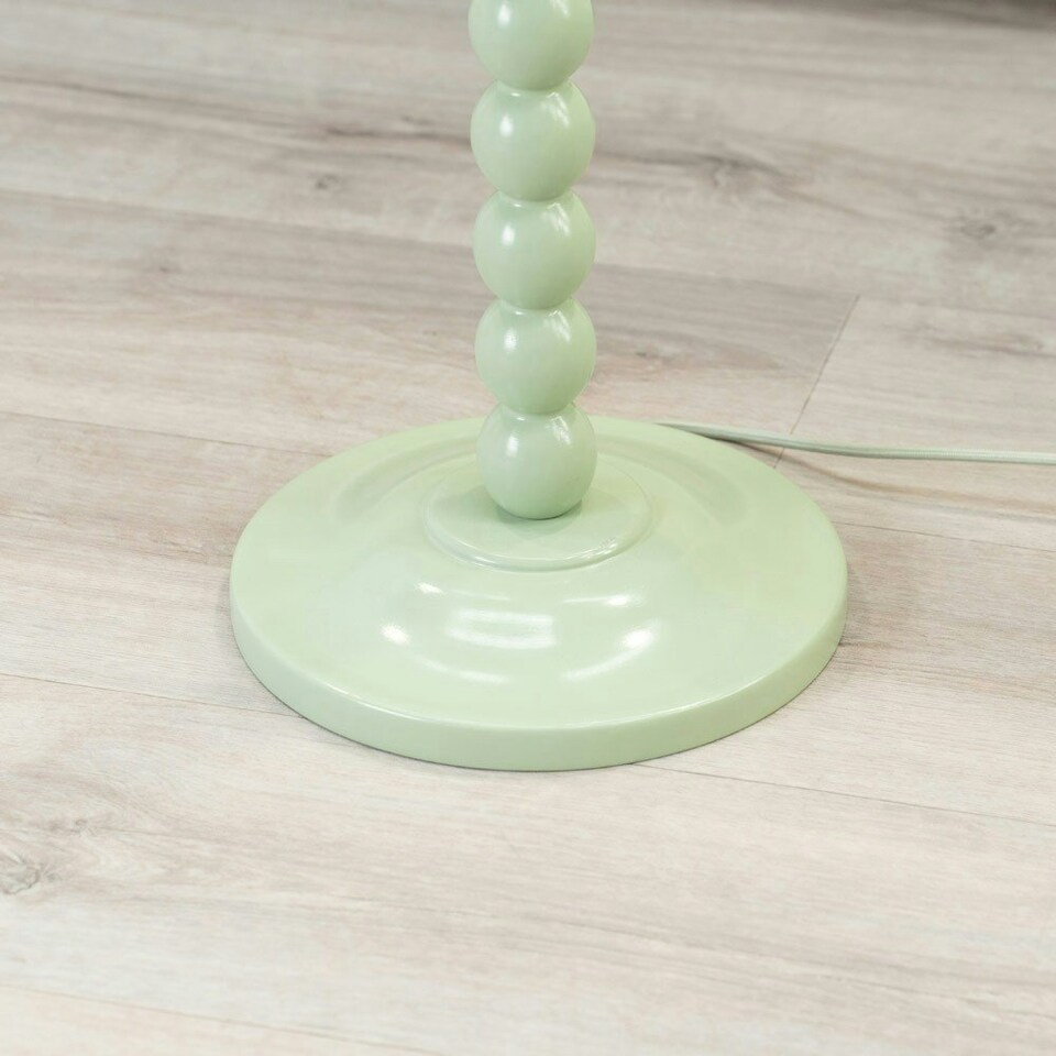 image 1 of ValueLights Bobbles Sage Green Bobbin Floor Lamp Base