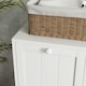 image 10 of kleankin Tilt-out Laundry Storage Cabinet with 2 Compartment Hampers, White