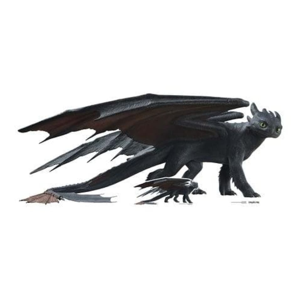 image 1 of Toothless Dragon How To Train Your Dragon Live Action Lifesize Cardboard Cutout 82cm
