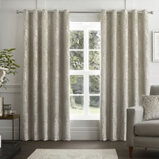 Curtina Chateau Eyelet Curtains Natural