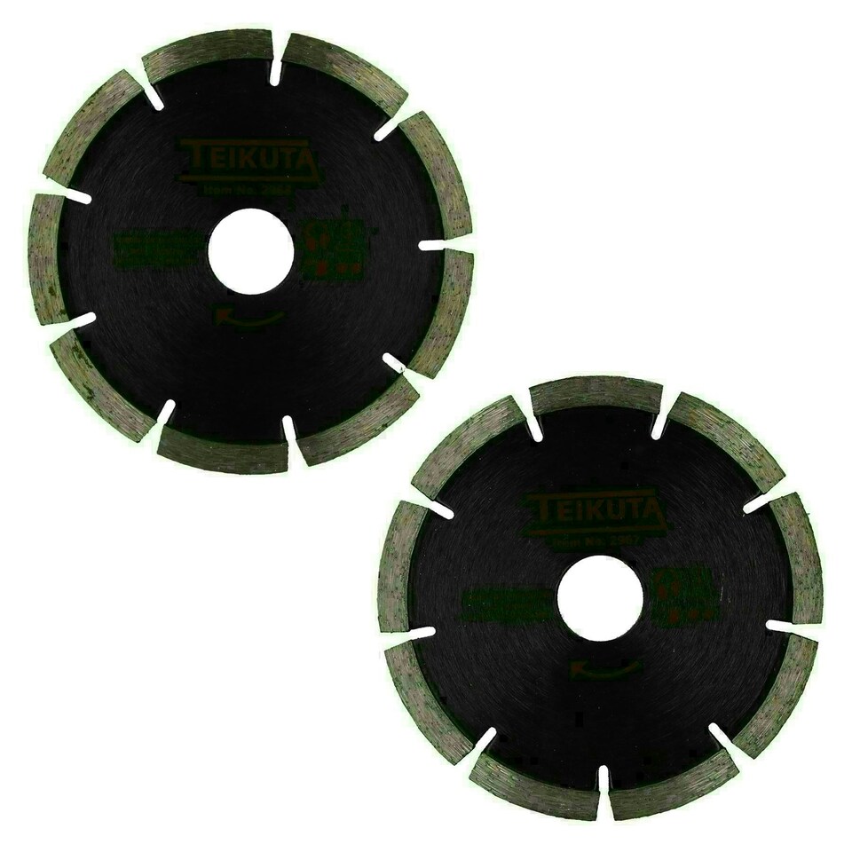 image 1 of 2 PC 115mm Diamond Mortar Raking Disc Set 5.25 & 8mm Cutting Thickness
