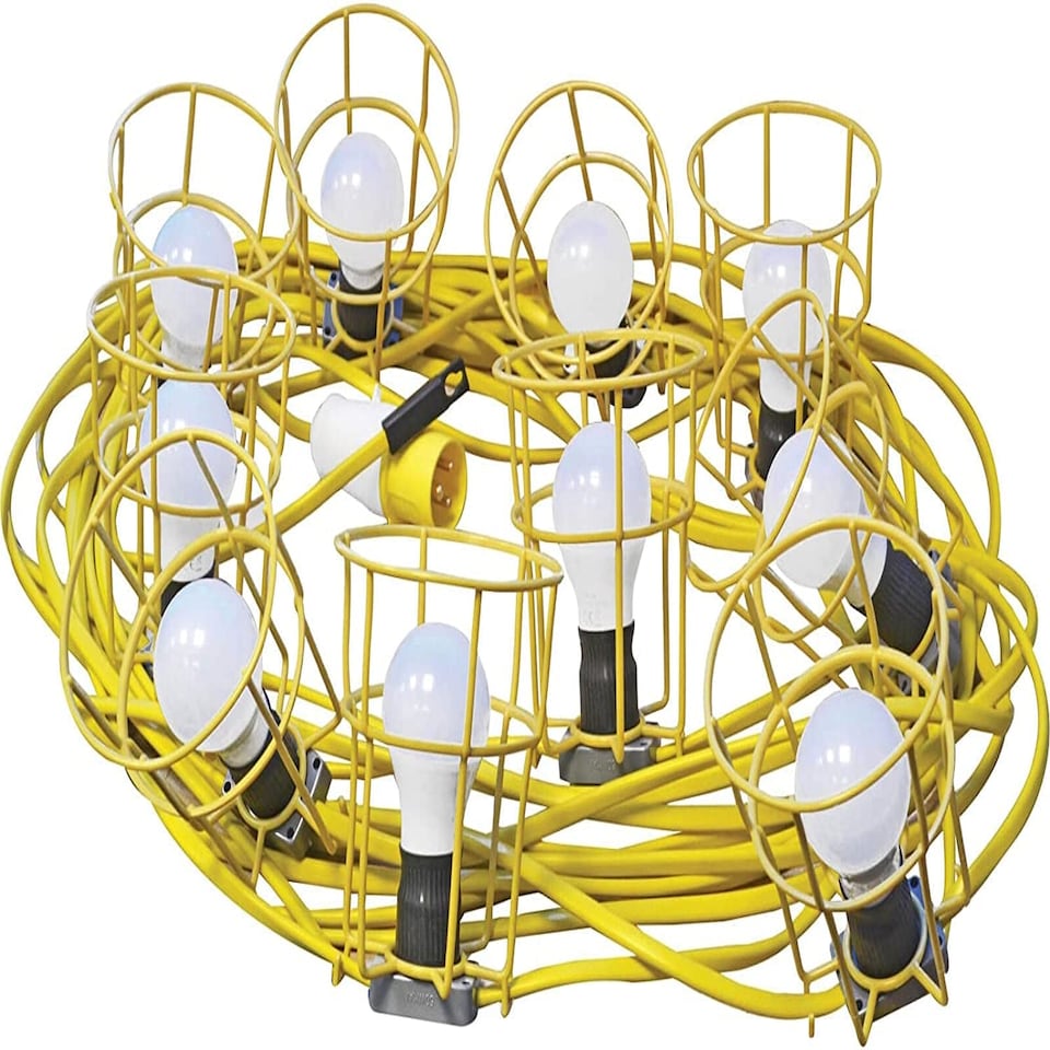image 1 of Faithfull Power Plus Festoon Lights 10 Es Bulbs 110V 22M