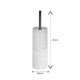 image 3 of Showerdrape Bianco Frost Onyx White Striped Toilet Brush & Holder