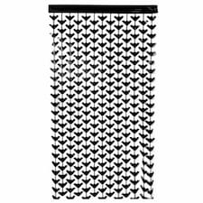 Black Bat Plastic Fringe Curtain Halloween Backdrop 2m x 98cm