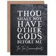 image 1 of Ten Commandments Thou Shalt Not Have Other Bible Verse Christian Card