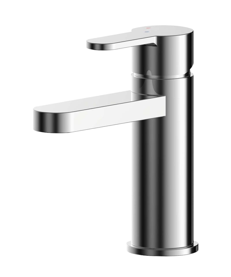 image 1 of Pride Round Eco Mono Basin Mixer Tap & Push Button Waste - Chrome