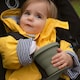 image 5 of Tiny Dining Baby Silicone Suction Snack Pot - 330ml - Silver Sage Green