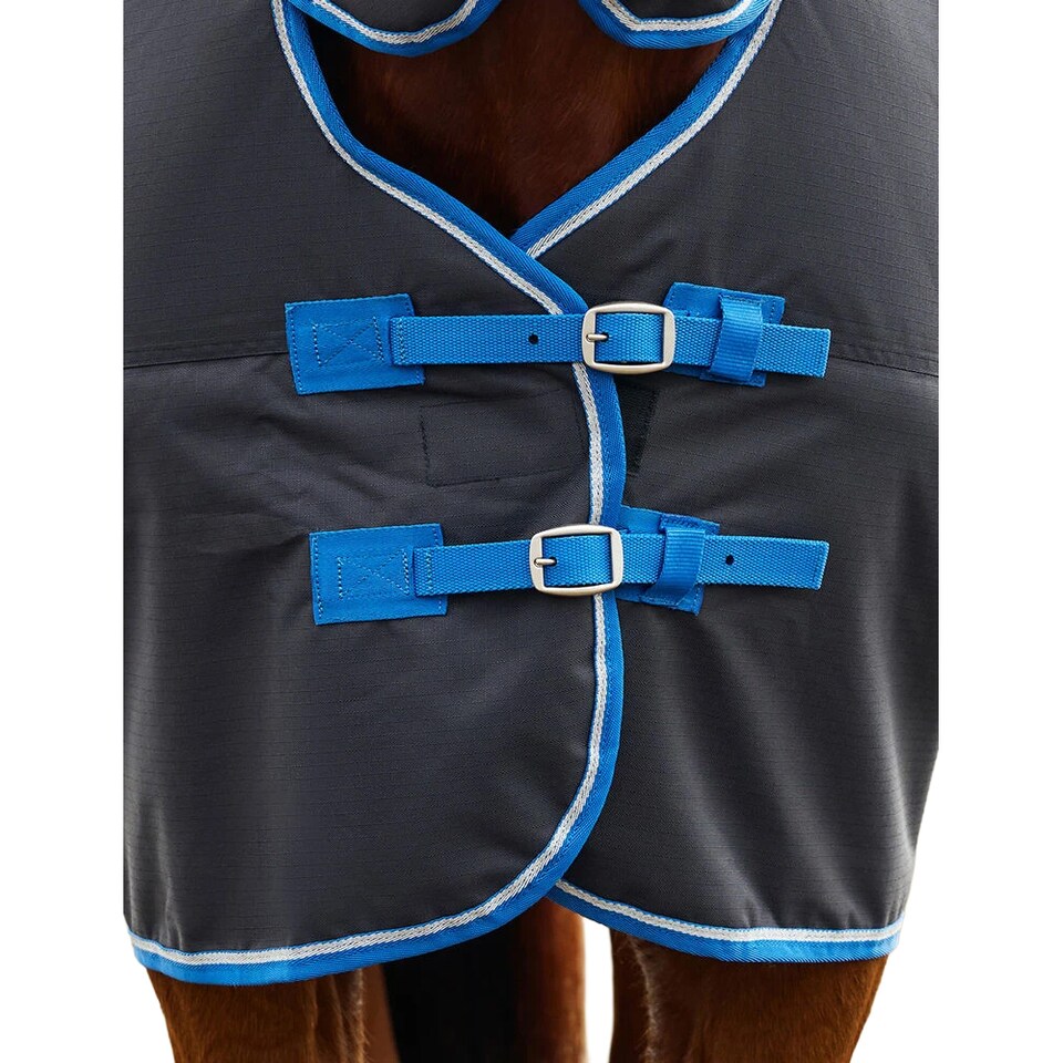 image 1 of Weatherbeeta Comfitec Tyro Combo Neck 220g Horse Turnout Rug | Blue | Navy/Charcoal | 7Ft | 1
