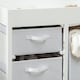 image 7 of AIYAPLAY Baby Changing Table with 4 Drawers, Nursery Diaper Baby Changing Unit for 0-12 Months (max. 11kg), with Mat, Infant Care Station for Bedroom Nursery | White