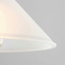 ValueLights Pair Of Modern White Frosted Glass Ceiling Light Shades