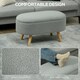 image 5 of HOMCOM Ottoman Storage Bench for Hallway, Living Room, Charcoal Grey