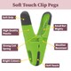 image 3 of JVL Plastic Peg Basket with 96 Prism Soft Touch Clip Pegs, Multicolor
