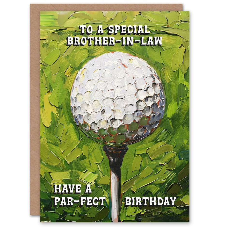 image 1 of Special Brother in Law Golf Lover Golfing Par Pun Birthday Card