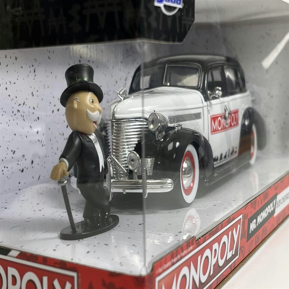 image 1 of Mr Monopoly 1939 Chevrolet Master Deluxe 1:24 Jada 253255048