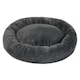 image 1 of Skylos Dog Bed Large Donut Plush Soft Cat Calming Beds Pet Anti Anxiety | Grey | 80 x 60cm | One Size