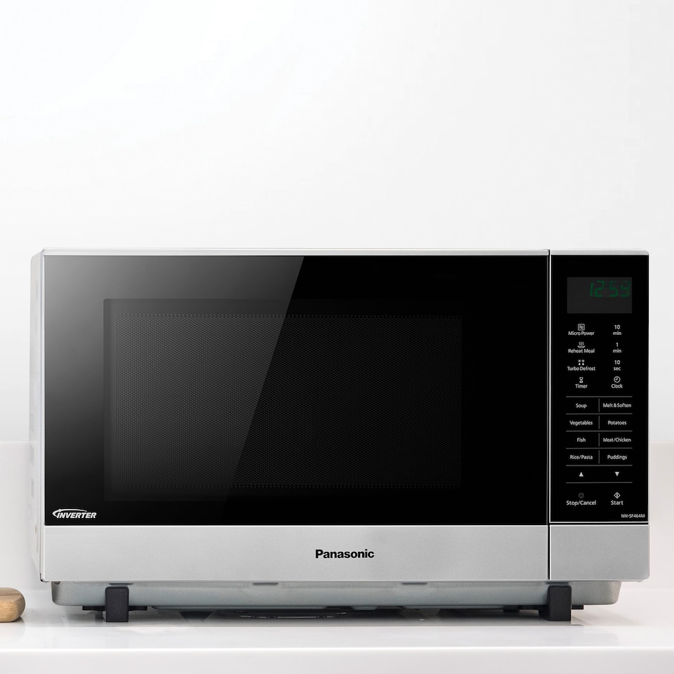 image 1 of Panasonic NN-SF464MBPQ Flatbed Microwave Oven, 27 Litre, Silver