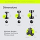 image 4 of Straame Dumbbell Set, Hand Weights for Men & Women, Includes 1kg, 2kg, 3kg Weights for Home Workouts, Strength Training & Fitness, Durable & Convenient