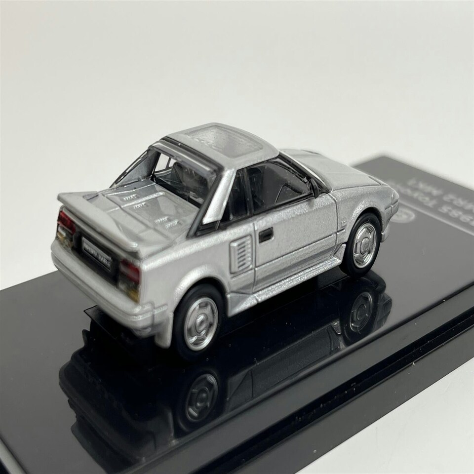 image 1 of 1985 Toyota MR2 MK1 Super Silver Metallic LHD 1:64 Scale Paragon 55363
