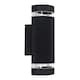 image 4 of ValueLights Ryston Pair of Black Outdoor Wall-Up Down Light