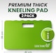 image 4 of Kneeling Pad 2-Pack - Thick High-Density Foam, Waterproof Garden and Exercise Knee Pads | Black | Black | 2