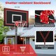 image 4 of COSTWAY Outdoor 7.5-10 FT Portable Basketball Hoop Backboard Black | Standard