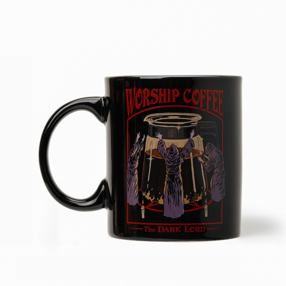 image 1 of Worship Coffee Black Scented Mug Candle - Vanilla Espresso