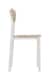 image 4 of Riley Chair (Box of 2) - L42 x W42.5 x H79 cm - White - Light Oak Effect Veneer | White