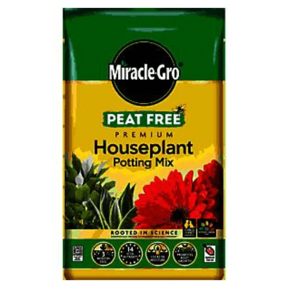 image 1 of Miracle-Gro Peat Free Houseplant Compost, 20L