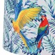 image 2 of Aura - Chrome Table Lamp with Parrot Velvet Shade Chrome | Multi