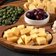 image 3 of Stolf Round Teak Wood Snack Serving Board 5 Divisions with Porcelain Bowl 35.5 x 2.4cm