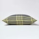 image 3 of Homescapes Grey & Yellow Tartan Pattern Cushion Cover - 60 x 60 cm | Grey | Grey & Yellow | 60 x 60 cm