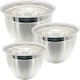image 3 of Professional Stainless Steel German Mixing Bowls Set of 3