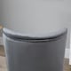 image 8 of HOMCOM Velvet Accent Chair Occasional Tub Chair for Living Room, Grey
