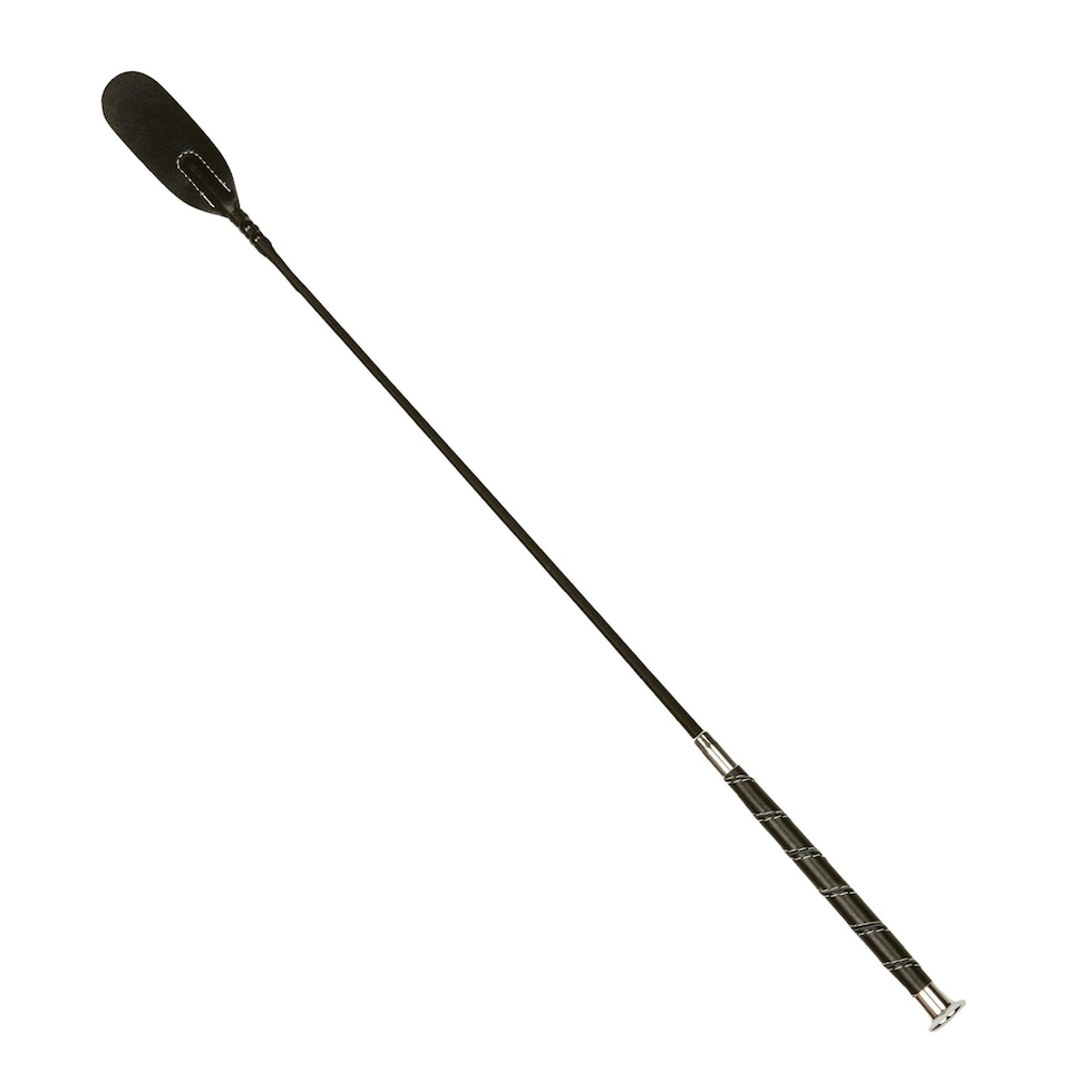 image 1 of Dublin Leather Touch Crop - Black - 65cm