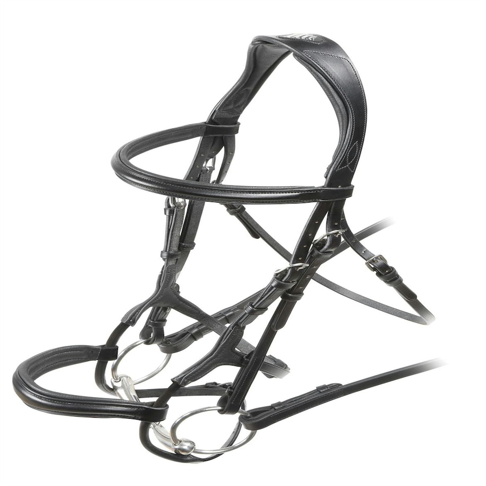 image 1 of Shires Velociti Rolled Padded Cavesson Bridle Brown | Size: Full
Colour: H.Brown