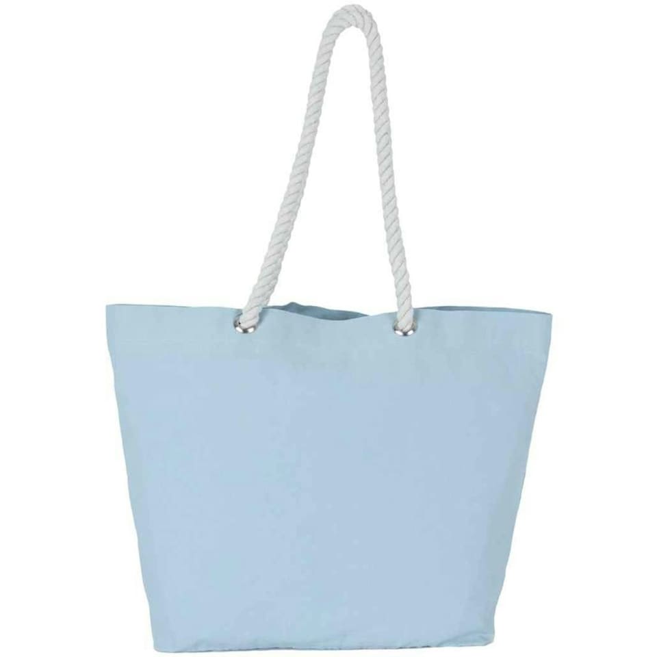 Kimood Washed Cotton Tote Bag - Pearl Blue - One Size