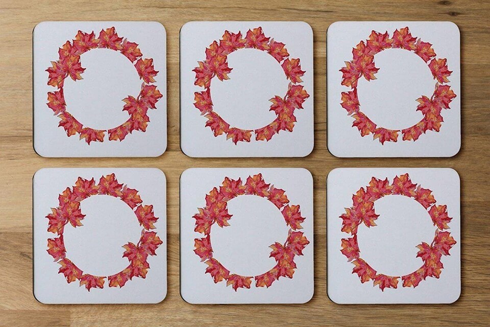 image 1 of Autumn Reath (Coaster)