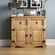 image 5 of Vida Designs Corona 2 Door 2 Drawer Sideboard Buffet Cabinet, Solid Pine Wood