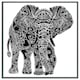image 3 of Elephant silhouette (Picture Frame) Brown | S